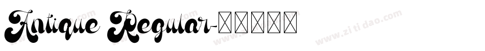 Antique Regular字体转换